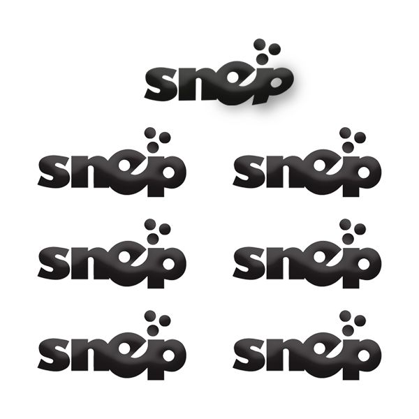 Snep Stickers - Medio- Blacks 7pcs
