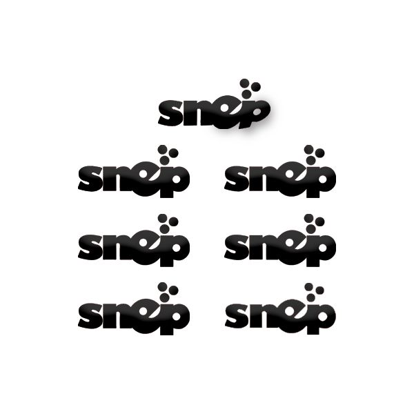Snep Stickers - pequena - Blacks 7pcs