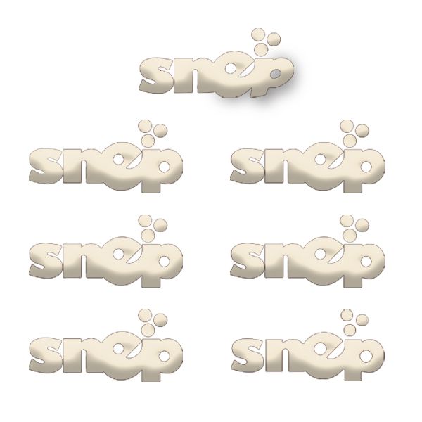 Snep Stickers - Medium - 7pcs Branco