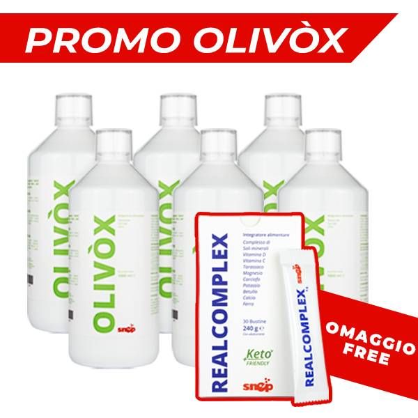 OLIVOX 6 BOTTIGLIE DA 1Lt  + REALCOMPLEX FREE