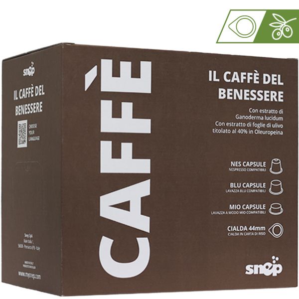 CAFF&Egrave; IN CIALDA CARTA DI RISO CON OLEUROPEINA