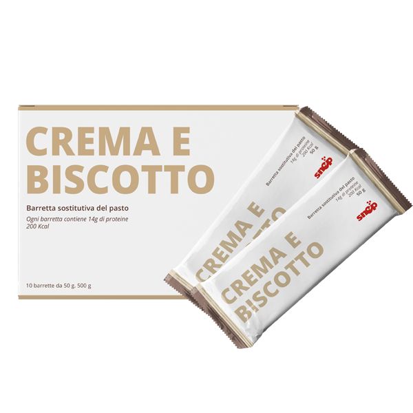 BARRETTA SOSTITUTO DI PASTO ALLA CREMA & BISCOTTO