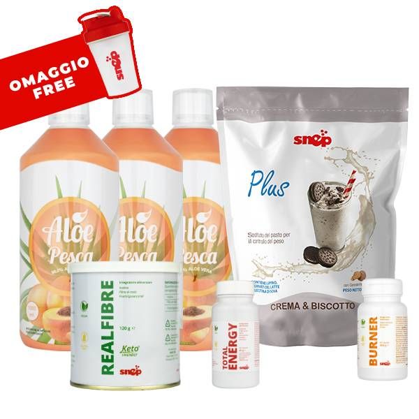PROGRAMMA FIT9 - ALOE PESCA E PLUS 1000 CREMA E BISCOTTO